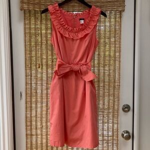 J Crew Ruffle Neck Dress